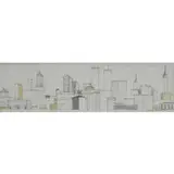 Ira Sommer, New York Cityscape, Oil on Board