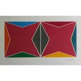 Larry Zox, Abstract Geometric Composition, Serigraph