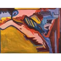 Leslie Eisenburg, Abstract Composition, Oil on Canvas