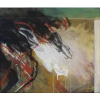 Doug Biden, Untitled Abstract, Mixed Media on Canvas