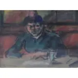 Portrait of a Woman by Léon Félix Georges Bonhomme, Watercolor on Paper, sold Jun 2018