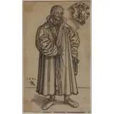 Lucas Cranach, Philip Melanchthon, 1561, Woodcut "Philip Melanchthon" 1561