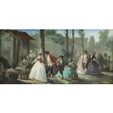 Victor Nehlig, Flower Sellers, Oil on Canvas
