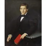 Sigismond Schuster, Sigismond Schuster (German born, active in New York, 1807-1885), 19th C. Oil on Canvas Portrait of a Young Lazarus Whitehead