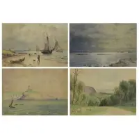 George E. Four Candee, Untitled, Watercolors