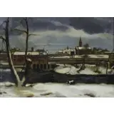 Giovanni Martino, Winter in Manayunk, Oil on Canvas