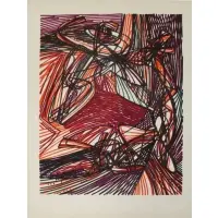 William Stanley Hayter, Children of Niobe, 1954, Color Lithograph