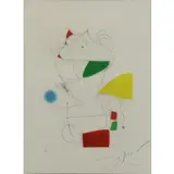 Joan Miró, Homage a San Lazzaro: Retour la Position Primitive, 1977, Etching & Aquatint "Homage a San Lazzaro: Retour la Position Primitive" 1977