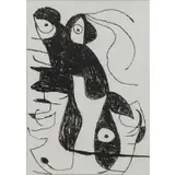 Joan Miró, Paroles Peintes, Etching & Aquatint "Paroles Peintes" Plate V. Pencil signed lower right