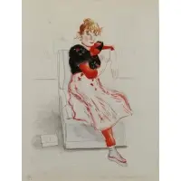 David Hockney, Celia Observing, 1976, Color Etching & Aquatint
