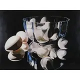 Linda Longo-Muth, Eggsistentialism" 1993, Acrylic on Canvas