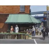 Gerald Lubeck, Corner Grocery, Oil on Board