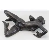 Martine Vaudel, Female Nude, Bronze Sculpture