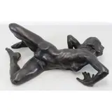 Martine Vaudel, Female Nude, Bronze Sculpture