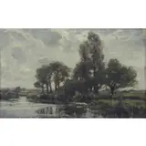 José Weiss, On the Thames, Oil on Wood Panel