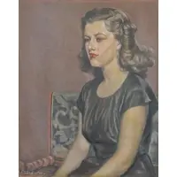 Portrait of a Young Woman, 1945 by Paul Swan, Oil on Board, sold Mar 2018