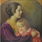Paul Swan, A Modern Madonna, 1931, Oil on Canvas "A Modern Madonna" 1931 Signed and dated lower right