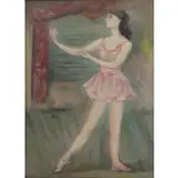 Jakub Zucker, Ballerina, Oil on Canvas