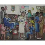 Biguad Wilson, Christening, Oil on Board