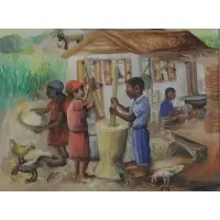 Biguad Wilson, Peizans, Oil on Board "Peizans"
