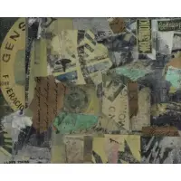 Lloyd Toone, Travel Notes, 1971, Collage