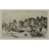 The Adam & Eve, Old Chelsea by James Abbott McNeill Whistler, Etching and Drypoint on Chine Colle, sold Feb 2018