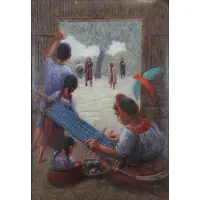 Magic Maize by Conrad Buff, Oil on Board, sold Feb 2018