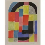 Sonia Delaunay, Untitled Composition, Etching and Aquatint in Colors