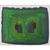 Howard Hodgkin, Lotus, Screenprint with Embossing, 1980