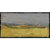 George Rowlett, Ripe Cornfields to Ramsgate From Walmer, 1999, Oil on Board