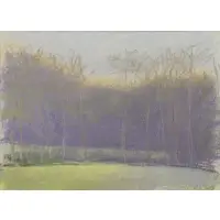 Wolf Kahn, Haze Caught in a Valley, 1994, Pastel on Paper