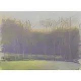 Wolf Kahn, Haze Caught in a Valley, 1994, Pastel on Paper