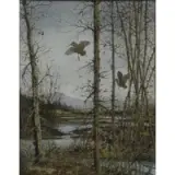 David Hagerbaum, Marsh Scene, 1996, Watercolor on Paper