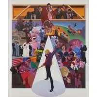 Wilson McLean, American Pop, Oil on Canvas "American Pop" Signed lower left