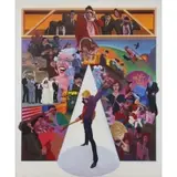 Wilson McLean, American Pop, Oil on Canvas "American Pop" Signed lower left