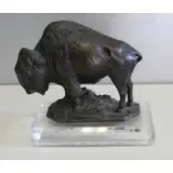 E. Kathleen Wheeler, Buffalo Sculpture, Bronze Buffalo Sculpture