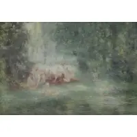 Frederick Stratton, The Edge of the Lake, 1909, Watercolor