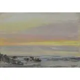 Howard Butler, Seascape, Pastel on Paper