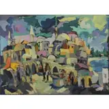 Yona Mach, Jerusalem, Oil on Canvas