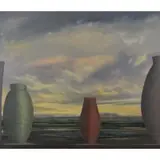 Elen Feinberg, Paragons, 1987, Oil on Canvas