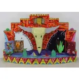 Rodney Allen Greenblat, Untitled, Polychrome Wood & Mixed Media Electrified Sculpture