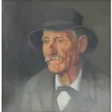 G Sloshopf, Untitled, ? Oil On Board Of A Gentleman
