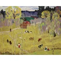 Moisey Kogan, Beginning of May, Oil on Canvas