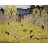 Moisey Kogan, Beginning of May, Oil on Canvas