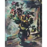 Umberto Romano, Floral Still Life, Oil on Canvas