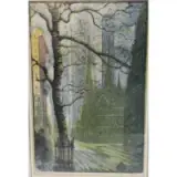 Leon Louis Dolice, Radio City, Woodcut "Radio City"