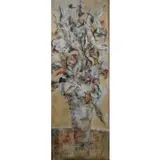 Yetta Bornstein, Bouquet, Watercolor On Board