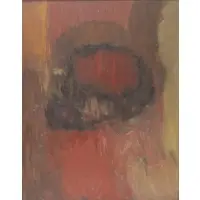 Florence Weinstein, Abstract, Oil On Board