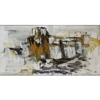 Gino Hollander, Abstract Landscape 1974, Oil on Canvas
