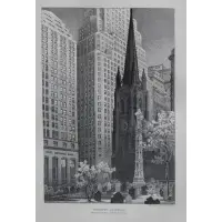 Paul Suess, Trinity Church, Steel engraving